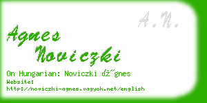 agnes noviczki business card